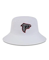 New Era Men's White Atlanta Falcons 2024 Nfl Training Camp Stretch Bucket Hat