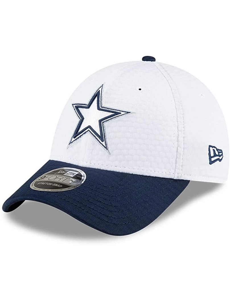 New Era Big Boys and Girls White/Navy Dallas Cowboys 2024 Nfl Training Camp 9FORTY Adjustable Hat