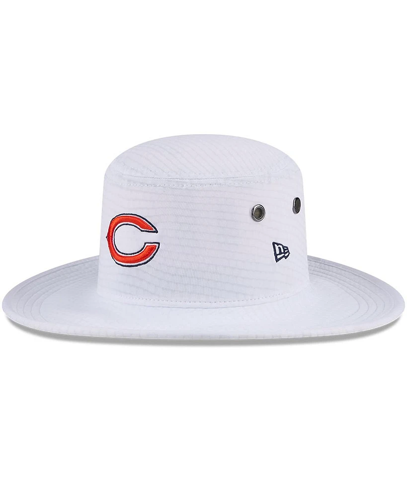 New Era Men's White Chicago Bears 2024 Nfl Training Camp Panama Bucket Hat