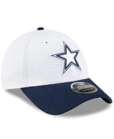 New Era Big Boys and Girls White/Navy Dallas Cowboys 2024 Nfl Training Camp 9FORTY Adjustable Hat