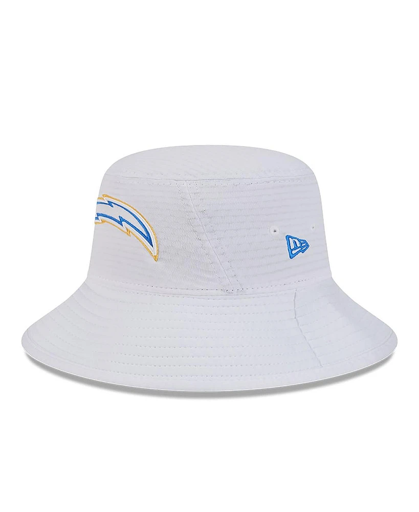 New Era Men's White Los Angeles Chargers 2024 Nfl Training Camp Stretch Bucket Hat