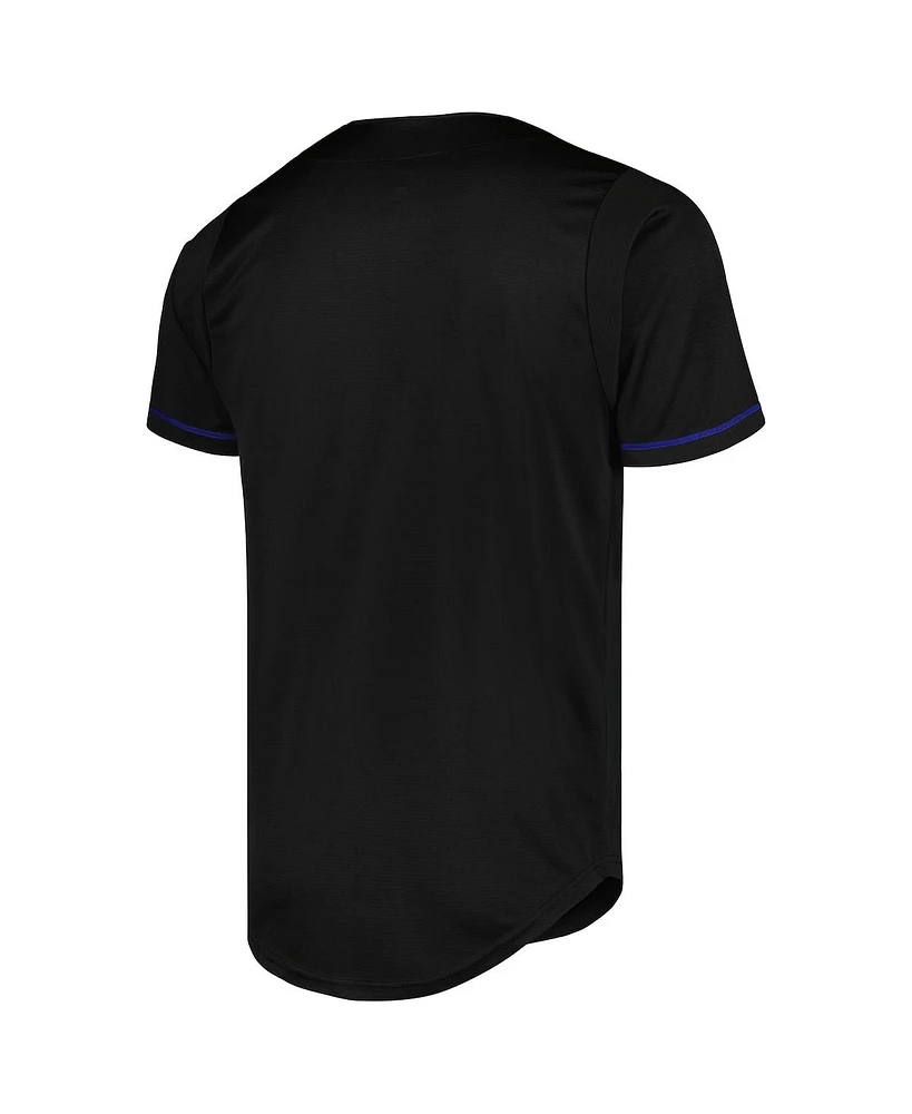 Fanatics Men's Black New York Knicks Pop Baseball Jersey