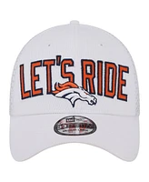 New Era Men's White Denver Broncos Breakers 39THIRTY Flex Hat