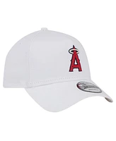 New Era Men's White Los Angeles Angels Tc A-Frame 9FORTY Adjustable Hat