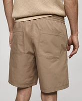 Mango Men's Drawstring Bermuda Shorts