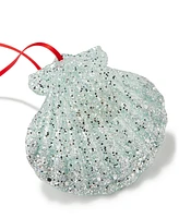 Holiday Lane Seaside Glittered Seashell Ornament, Created for Macy's