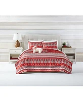 Holiday Lane Fair Isle 4-Pc. Quilt Tote Set, Full/Queen, Exclusively at Macy's