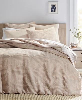 Closeout! Oake Concentric Square Matelasse 3-Pc. Comforter Set, King, Exclusively at Macy's
