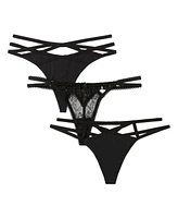 Adore Me Plus Sexy Thong Panties (Pack Of 3)