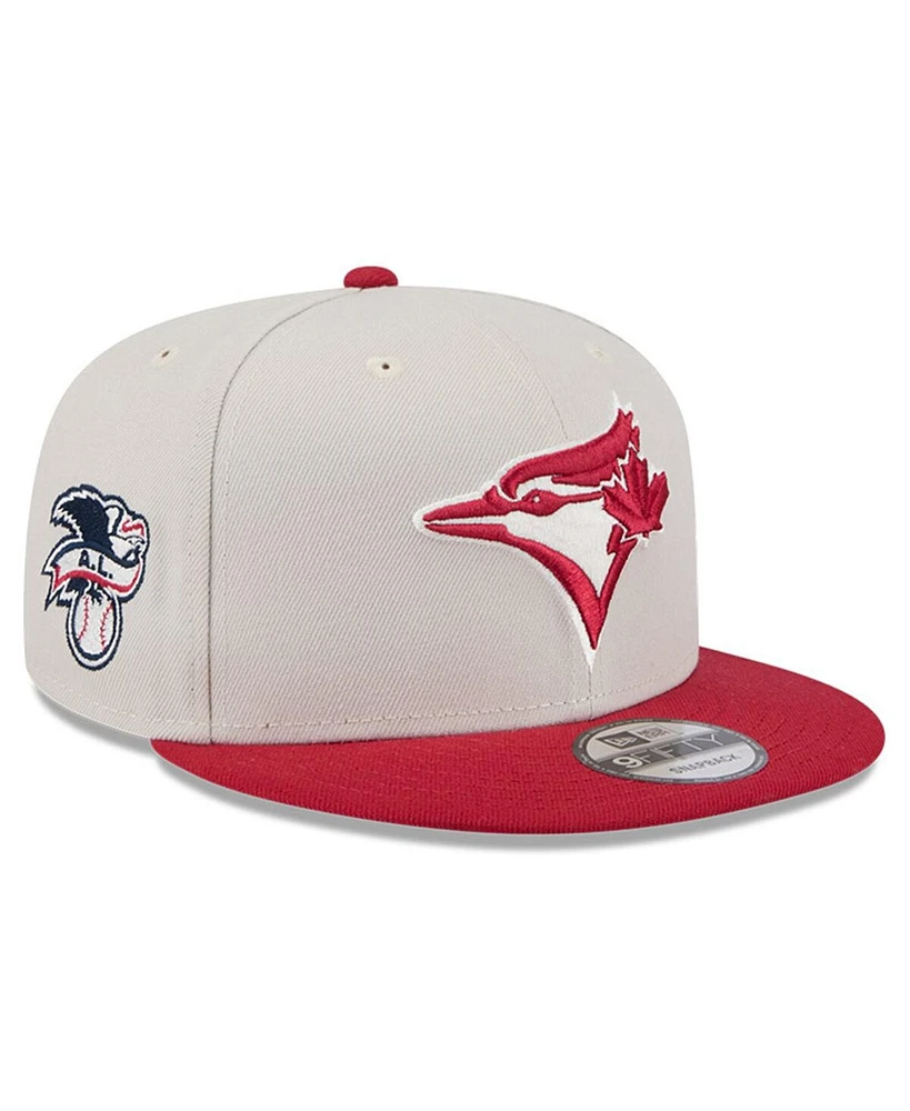 New Era Men's Red Toronto Blue Jays 2024 Fourth of July 9FIFTY Snapback Hat