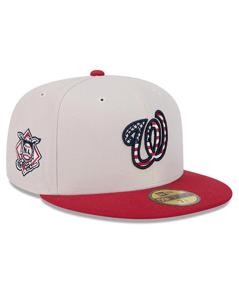 Men's New Era Red Washington Nationals Fourth of July 59FIFTY Fitted Hat