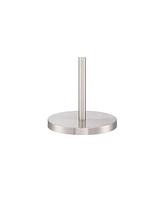 Possini Euro Design Nuovo Modern Task Floor Lamp Tree 3-Light 70" Tall Brushed Nickel Silver Adjustable Bullet Heads Bright Lighting for Living Room R