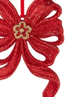 Holiday Lane Ruby Red Holiday Red Bow Ornament, Exclusively at Macy's