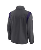 Nike Men's Anthracite Minnesota Vikings Sideline Woven Logo Full-Zip Jacket