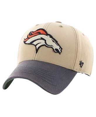 '47 Brand Men's Khaki/Navy Denver Broncos Dusted Sedgwick Mvp Adjustable Hat