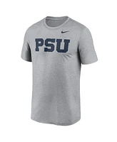 Nike Men's Heather Gray Penn State Nittany Lions Primetime Legend Alternate Logo T-Shirt