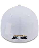 New Era Men's White Jacksonville Jaguars Main 39THIRTY Flex Hat