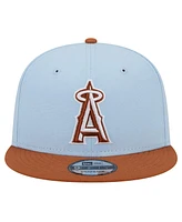 New Era Men's Light Blue Los Angeles Angels Spring Color Two-Tone 9FIFTY Snapback Hat