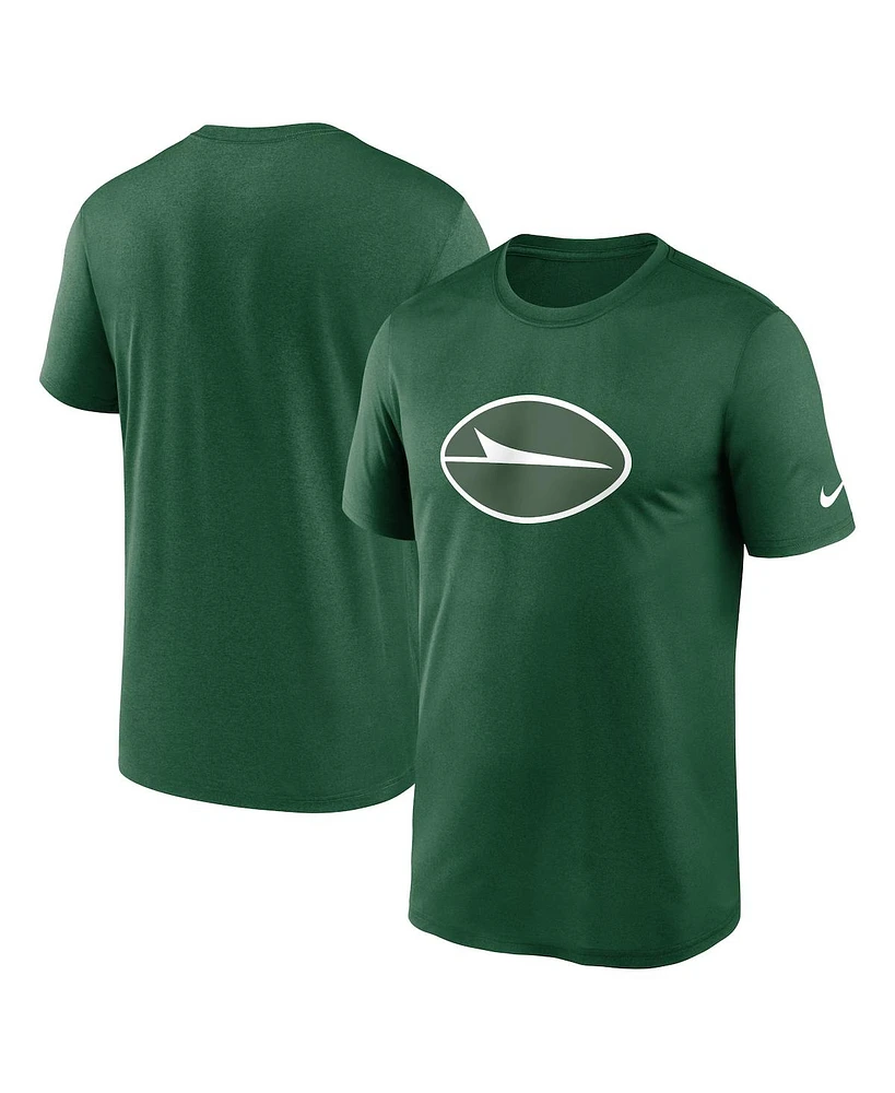 Nike Men's Green New York Jets Legend Logo Performance T-Shirt