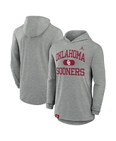 Jordan Men's Heather Gray Oklahoma Sooners Blitz Hoodie Long Sleeve T-Shirt