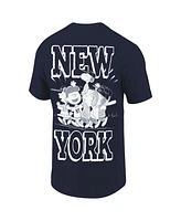 Ripple Junction Men's Navy Peanuts New York Baseball T-Shirt