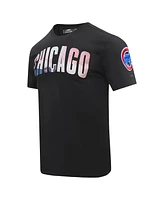 Pro Standard Men's Black Chicago Cubs Cityscape T-Shirt