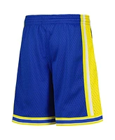 Mitchell & Ness Men's Big Boys and Girls Royal Golden State Warriors Hardwood Classics Swingman Shorts