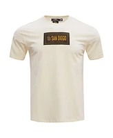 Pro Standard Men's Cream San Diego Padres Club Member Badge T-Shirt