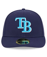 New Era Men's Navy Tampa Bay Rays 2024 Father's Day Low Profile 59FIFTY Fitted Hat