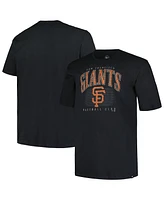 '47 Brand Men's Black San Francisco Giants Big Tall Double Header T-Shirt