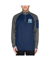 New Era Men's Navy York Yankees Father's Day Raglan Quarter-Zip Top