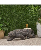 Streamdale Furniture Exquisite Leopard Bench Antique Copper Oasis for Your Patio