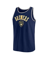 Fanatics Men's Navy Milwaukee Brewers Bet Tank Top