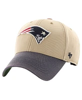 '47 Brand Men's Khaki/Navy New England Patriots Dusted Sedgwick Mvp Adjustable Hat