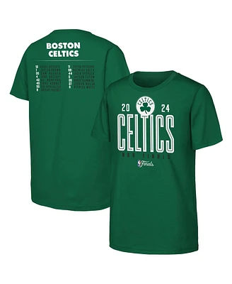 Fanatics Big Boys and Girls Kelly Green Boston Celtics 2024 Nba Finals Roster T-Shirt