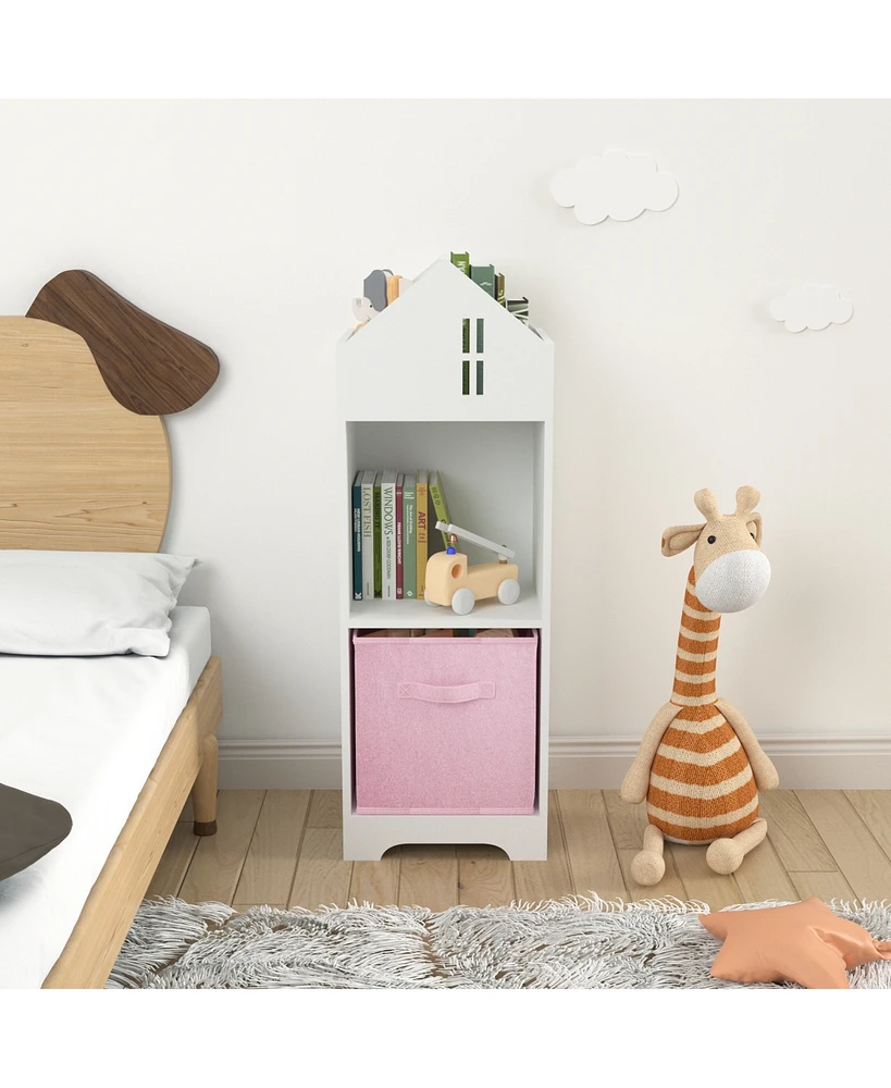 Simplie Fun Elegant Kids Bookcase with Ample Storage for Books and Toys