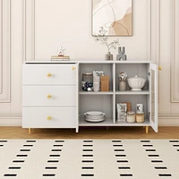 Modern minimalist side cabinets, dining room or living room lockers