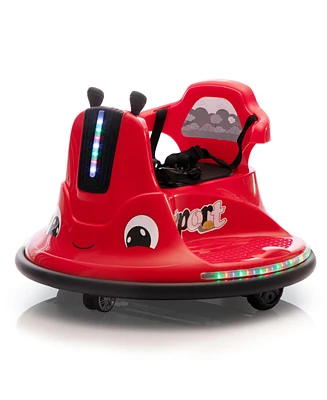 Simplie Fun Electric Snail Bumper Car with Remote Control Safe and Stylish Ride for Kids Ages 3-8