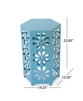 Charming Yet Durable Iron Side Table - No Assembly Required