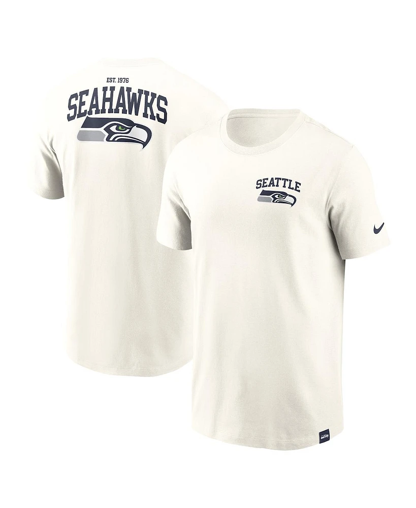 Nike Men's Cream Seattle Seahawks Blitz Essential T-Shirt