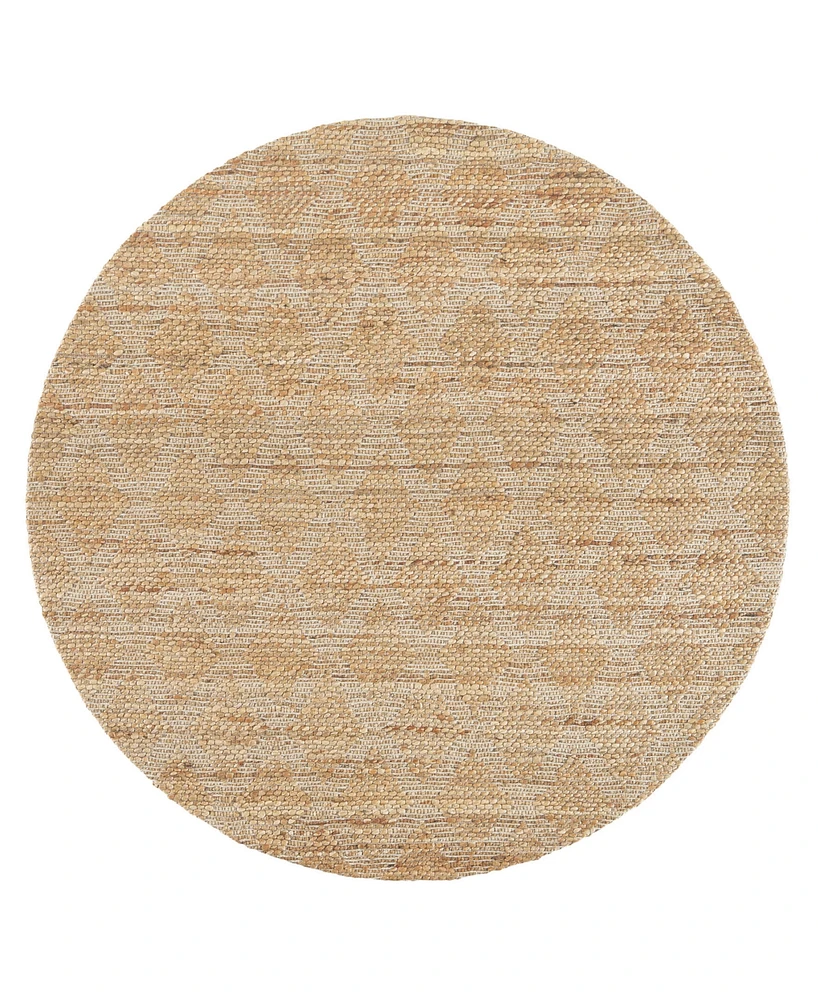 Town & Country Living Sol Terra Interwoven Diamond 5'x5' Round Area Rug