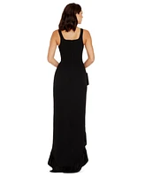 Dress the Population Women's Charlene Ruffled High-Low Gown