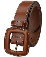 Levi's Women's Western Leather-Wrapped Buckle Belt