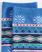 Holiday Lane Women's Crew Socks, Created for Macy's