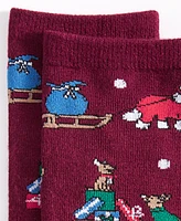 Holiday Lane Women's Crew Socks, Created for Macy's