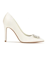 Nine West Women's Fana Bridal Pointy Toe Embellished Dress Pumps