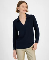 Tommy Hilfiger Women's Johnny-Collar Sweater