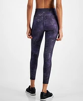 Id Ideology Women's Midnight Foil 7/8 Leggings, Created for Macy's