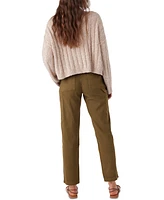 O'Neill Juniors' Kree Cotton High-Rise Cargo Pants