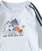 adidas Baby Boys Long Sleeve 3-Set Coverall